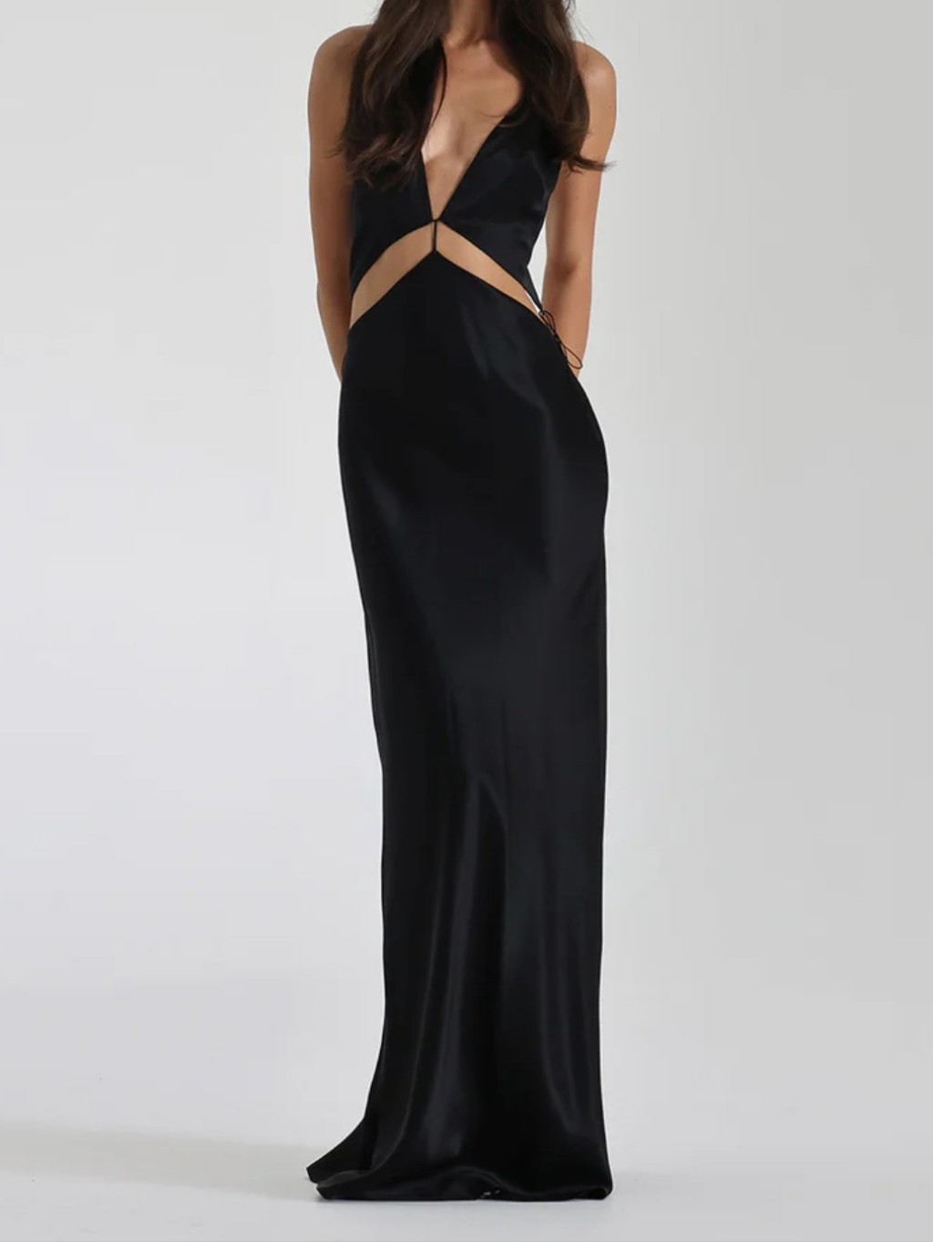 Natalie Rolt Iris Gown In Black